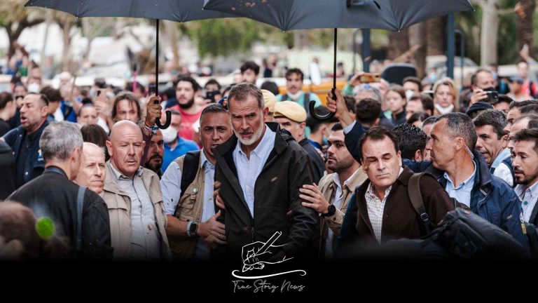 Royal ruckus: muddy moments for Spain’s king and queen in Valencia