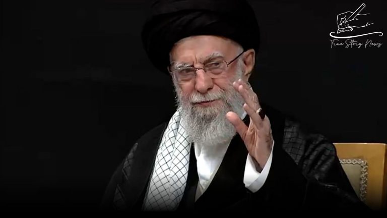 The Khamenei of Iran attends a public event after weeks of war with Israel